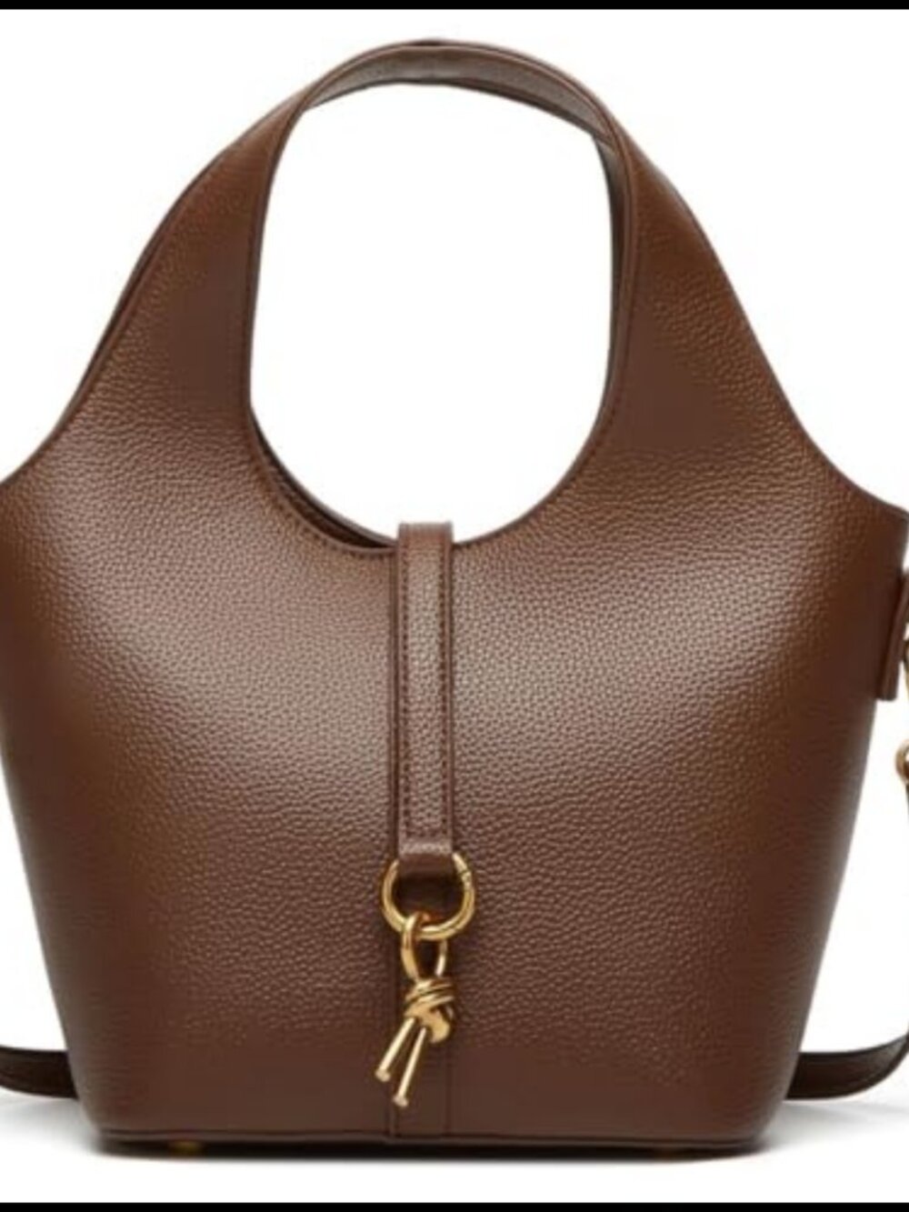 PU Leather Bucket Bag Hobo Crossbody Vegan Leather Tote Shoulder Handbag